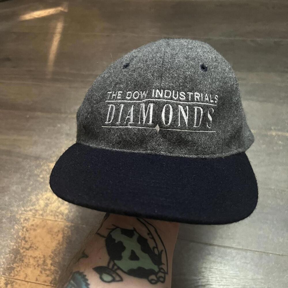Vintage The Dow Industrial Diamonds American Stock Exchange Hat 90s